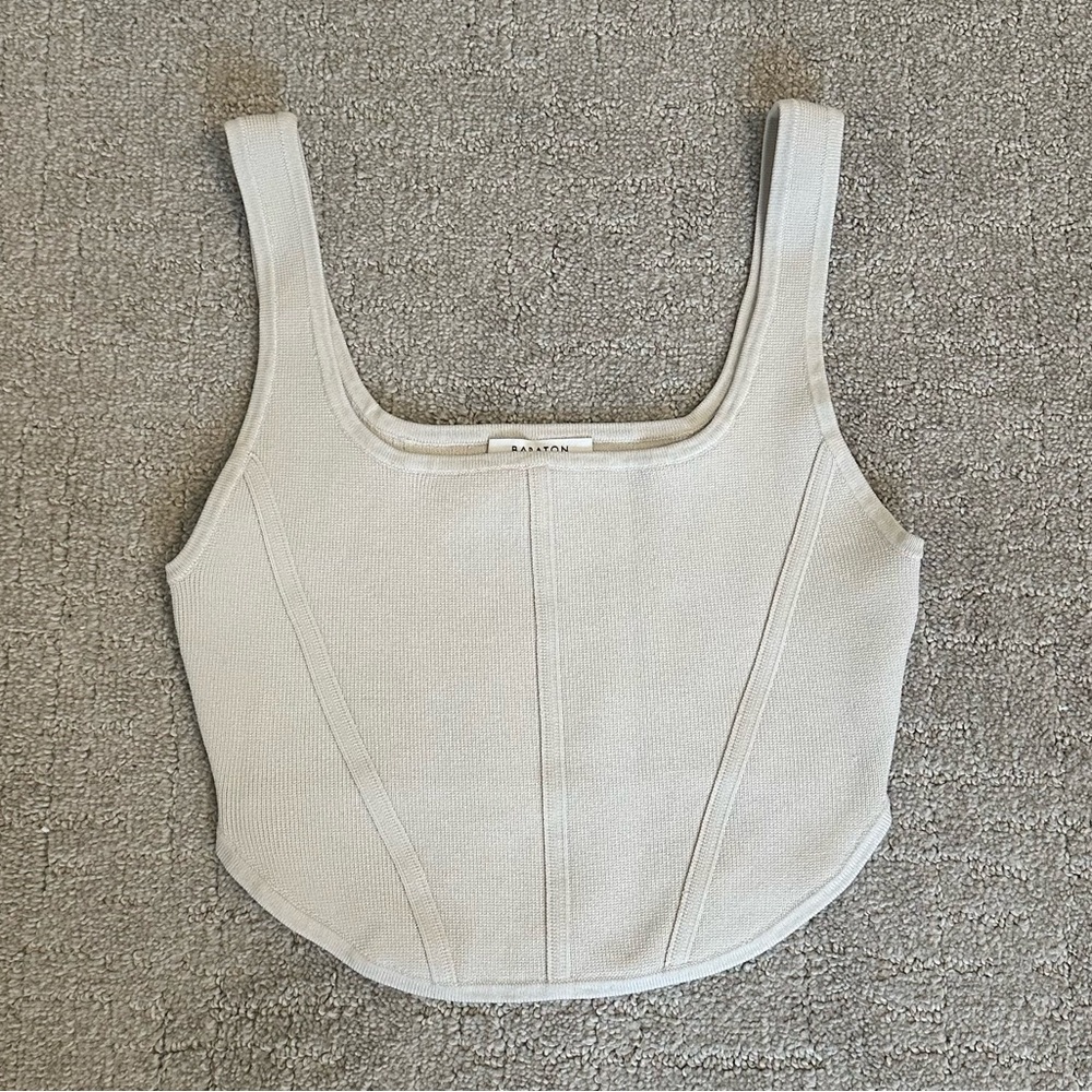 Aritzia Babaton Sculpt Knit Bustier Tank